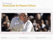 Tablet Screenshot of parroquiaans.org